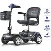 Scooters for Adults 4 Wheel Powered Mobility Scooters Folding Electric Bike for Seniors 330 lbs Capacity Bicycle 20 Miles LED Light - 2 of 4