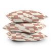 Little Dean Checkers Coral Summer Beach Outdoor Throw Pillow Pink - Deny Designs - 3 of 3