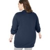 Woman Within Plus Size Fleece Baseball Jacket - 3 of 4