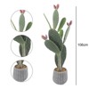 42 Inch Artificial Cactus Plant, Faux Desert Cacti Potted Plant with Fruit, Realistic Fake Cacti Saguaro for Home Garden Office Indoor Outdoor Decor - 2 of 4