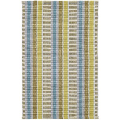 Annie Selke - Dash & Albert Always Greener Blue/Green Handwoven Indoor/Outdoor Rug