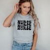 Simply Sage Market Women's Nurse Stacked Short Sleeve Graphic Tee - 2 of 3