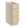 CASAINC 12 in. W x 24 in. D x 34.5 in. H Base Kitchen Cabinet with 3 Soft-Close Drawers – Plywood RTA Cabinets - 2 of 4