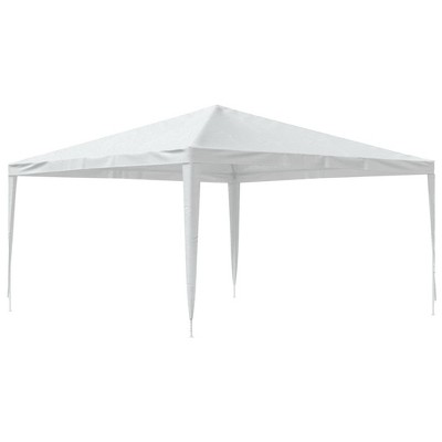 White Polyethylene Outdoor Party Tent with Heavy-Duty Iron Frame