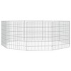 Animal Enclosure Silver Galvanized iron Adjustable sizevidaXL - 4 of 4