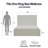Christopher Knight Home Rhea Modern Upholstered Bed with Headboard - 3 of 4