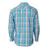 Gioberti Men's Western Plaid Long Sleeve Shirt with Pearl Snap-on - 2 of 4