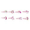 Juvale 24-Pack Pink Rainbow Unicorn Hair Clips Pins Anti-Slip Hairclips for Girls Party Favors - 4 of 4