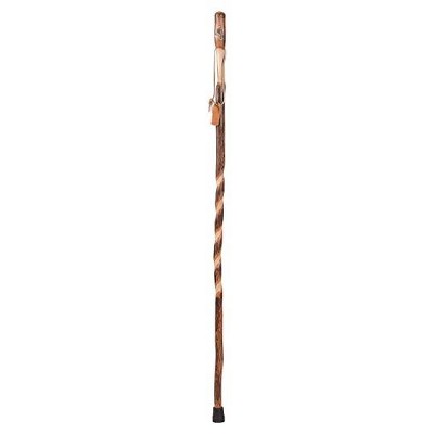 Brazos Twisted Hickory Handcrafted Wood Walking Stick - ''55''