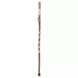 Brazos Walking Sticks Twisted Hickory Handcrafted Wood Walking Stick - ''55''