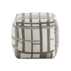 Vynxaria Cylindrical Chenille Pouf ¨C Modern Ottoman & Versatile Footstool - 2 of 3