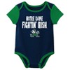 NCAA Notre Dame Fighting Irish Infant Boys' 3pk Bodysuit - 4 of 4