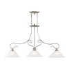 Livex Lighting Coronado 3 - Light Island Pendant Light in  Brushed Nickel - 2 of 4