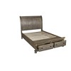 New Classic Furniture,Furniture Allegra Contemporary Solid Wood Full Bed in Brown - 3 of 4