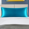 PiccoCasa Luxury Silky Satin Zipper Closure Silky Satin Body Pillowcases 1 Pc - 3 of 4