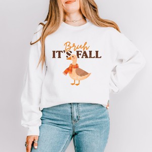 Simply Sage Market Bruh It's Fall Goose Sweatshirt - 1 of 4