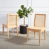 Benicio Rattan Dining Chair (Set of 2) - DCH1005 - Safavieh - 2 of 4