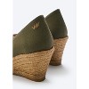 Roses Limited Edition Canvas V Cut Espadrille Wedges - 2 of 4