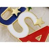 Anna-Kaci American Flag USA Sparkly Crystal Rhinestone 4th of July  Pin Brooch - 4 of 4