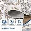 Washable Area Rugs for Living Room,Low Pile Non Slip Vintage Oriental Soft Accent Carpet,Stain Resistant Foldable Floor Mats for Bedroom,Dining Room - 4 of 4