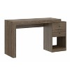 Okak 47.5IN Modern Expandable Home Office Desk, Computer Desk with 2 Drawers and 1 Shelf, Writing Desk for Reading Room, Study - 3 of 4