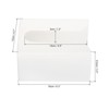 Unique Bargains Wood Bathroom Kitchen Toilet Rectangle Tissue Box Cover with Adhesive Stickers - 2 of 4