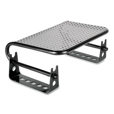 Pearl Black Steel Adjustable Monitor Stand Risers