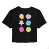Women's - Polly Pocket - Front Logo And Back Case Grid Cropped Graphic T-Shirt - 2 of 4