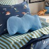 Blue Wave Corduroy Kids' Decorative Pillow - Pillowfort™ - 2 of 4