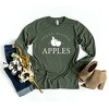 Simply Sage Market Women's Fresh Picked Apples Long Sleeve Graphic Tee - image 2 of 3