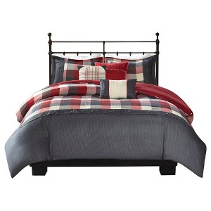 Gulches Full/Queen 6 Piece Herringbone Duvet Cover Set - 1 of 4