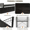 Acekool 4-Tier Bakers Rack with Power Outlets, Kitchen Microwave Stand, Storage Organizer, Shelf with Hooks, Coffee Bar Rack - 3 of 4