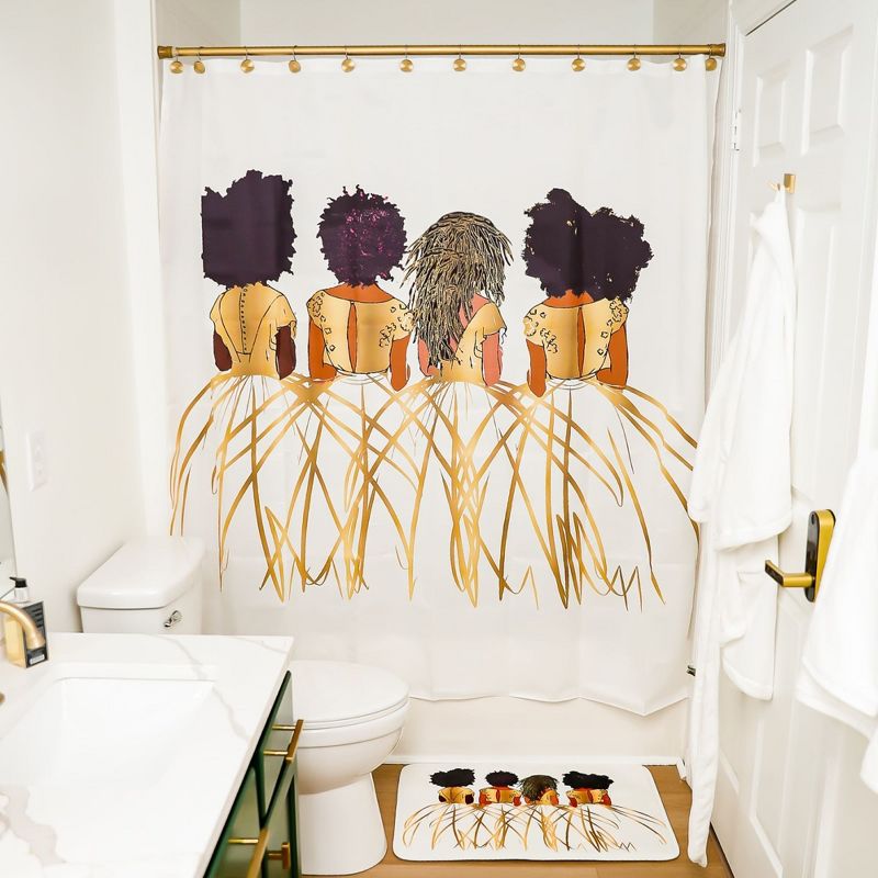 Pardon My Fro Shower Curtain, 2 of 6