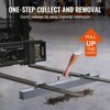 VEVOR 93 lbs Hanging Magnetic Sweeper Pickup Tool, Nail Hang-Type Magnetic Forklift Sweeper, Industrial-Grade Magnets Steel Material, Gray - 4 of 4
