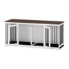 Famapy Indoor Furniture Kennel with Removable Partition Bottom Tray for 2 Dogs - 4 of 4