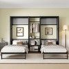 Twin and Twin Murphy Bed with Wardrobe, Shelves and Power Outlets - 4 of 4