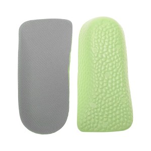Unique Bargains Height Increase Shoe Inserts One Size Fits All White Gray 1 Pair - 1 of 4