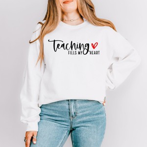 Simply Sage Market Teaching Fills My Heart Sweatshirt - 1 of 4
