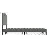 Glenwillow Home Kameli Upholstered Platform Bed, Nailhead Trim Camelback, Mattress Foundation, No Box Spring Needed, Stone, California King - 4 of 4