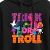 Women's - Trolls - Trick Or Troll Branch and Poppy Cropped Graphic Hoodie - 2 of 3