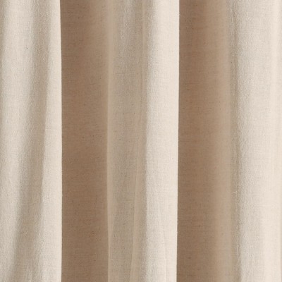 Linen Button Blackout Pleated Window Curtain Panel 40x84
