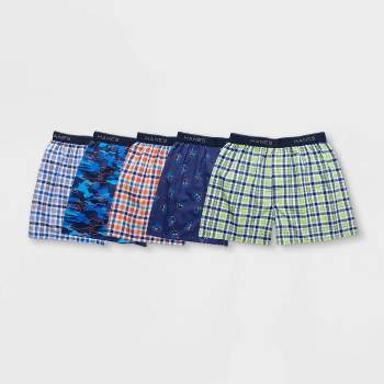 Hanes Premium Men's 4pk Knit Boxers - Blue/Black L
