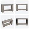 GustoWave 63" Farmhouse Console Table with 2 Tiers and Storage – Large Wooden Sofa Table for Entryway, Hallway and Living Room - 3 of 4