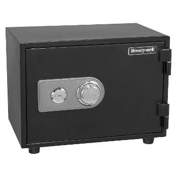 Honeywell .61 cu ft Water Resistant Steel Fire & Security Safe with Combination and Key Lock
