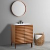 JONATHAN Y VAN1004 Calandre 20 in. W x 18 in. D x 33 in. H Thin Linear Slat Modern 2-Shelf Bath Vanity Cabinet Only (Sink Basin not Included) - 2 of 4