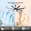Sofucor 52'' Smart Ceiling Fan with Lights and Remote & APP Control Work with Alexa/Google Indoor Outdoor Ceiling Fan for Living Room Farmhouse Patio - 4 of 4