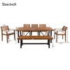 Maggift Outdoor Patio Seating Sets, Distinctive Conversation Friendly Design, Perfect for Gardens, Patios, Living Spaces, Beige, 78.7"*36"*29.5" - 2 of 4
