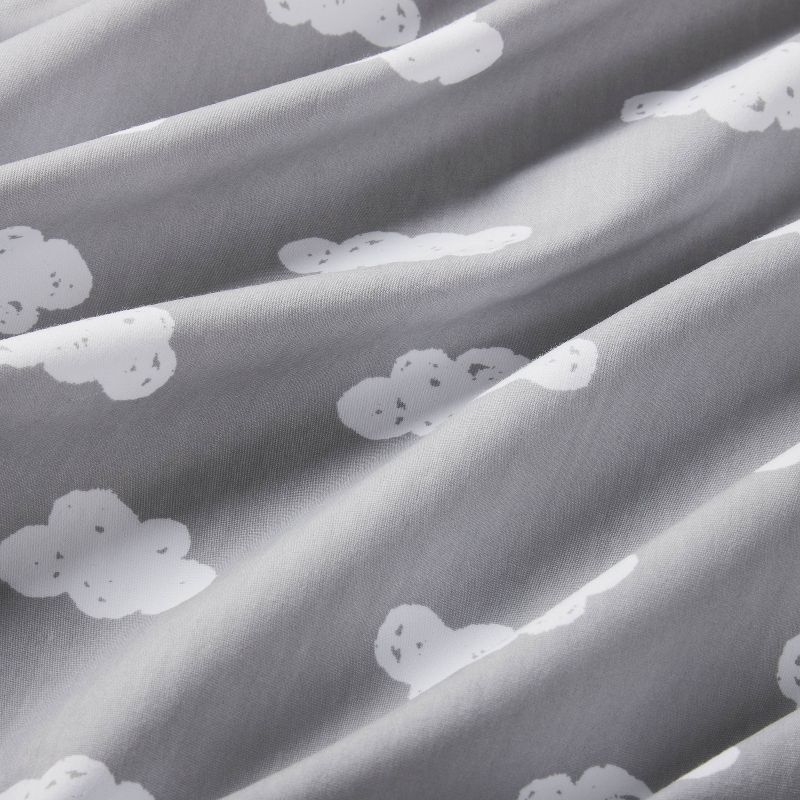 Crib Fitted Sheet Clouds - Cloud Island&#8482; Gray, 5 of 7