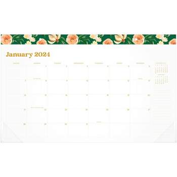 Day Designer 2024 Desk Planning Pad Weekly 15x10 Wild Blooms White :  Target