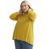June + Vie by Roaman's Women's Plus Size One+Only Mock-Neck Tunic - 4 of 4